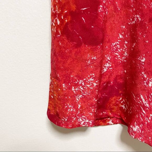 Joie Saunders Red Silk Sleeveless Blouse - Picture 4 of 10